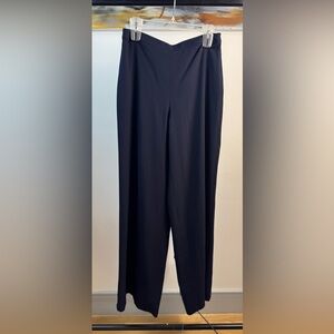 Charlotte Brody Navy High-Waist Wide-Leg Pants – Size 6